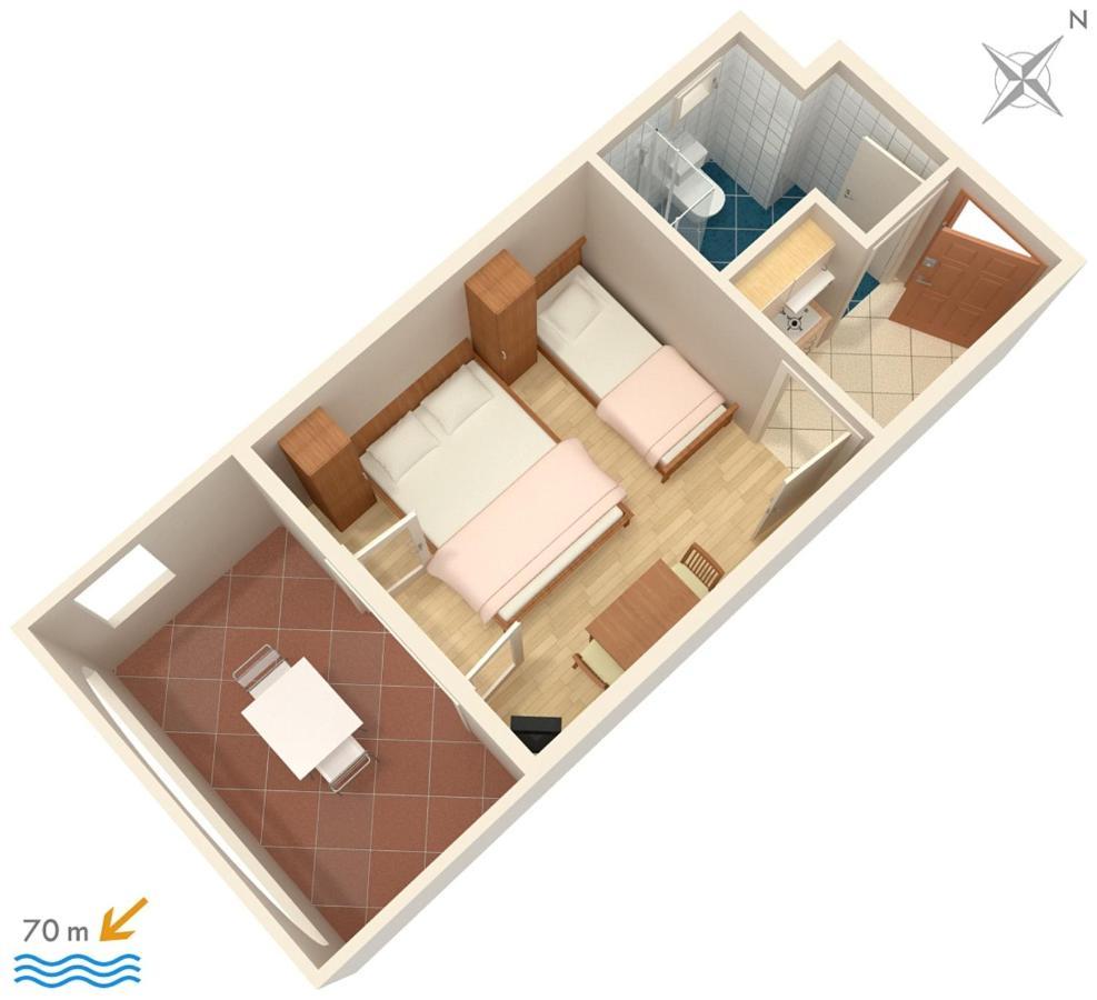 Apartments By The Sea Medici, Omis - 1046 미미체 외부 사진